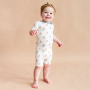 Short Sleeve Pajamas inTeddy Bear